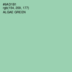 #9AD1B1 - Algae Green Color Image